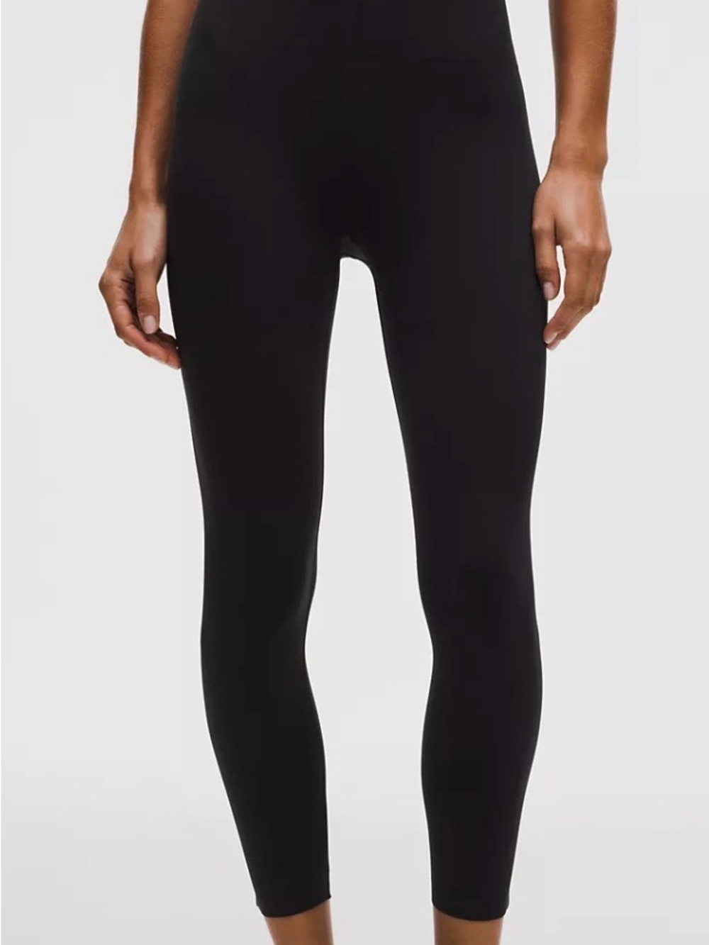 Lululemon Glow Up High Rise Black Crop Leggings - 25” (Size 12)